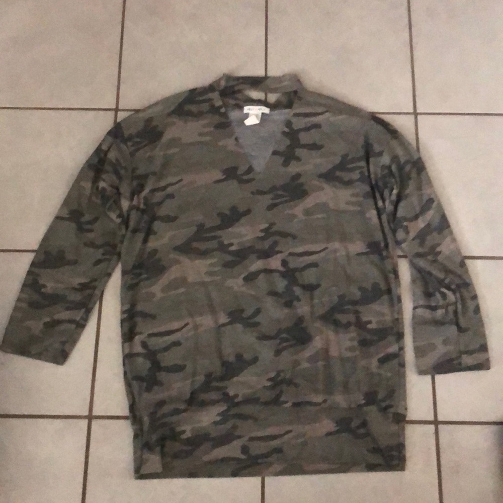 Camo sweater